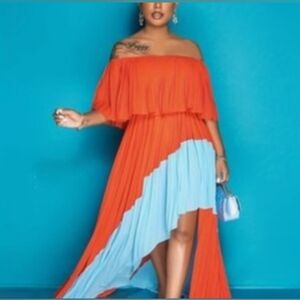 Off Shoulder Maxi Dress